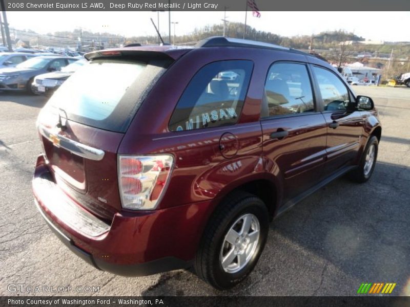 Deep Ruby Red Metallic / Light Gray 2008 Chevrolet Equinox LS AWD