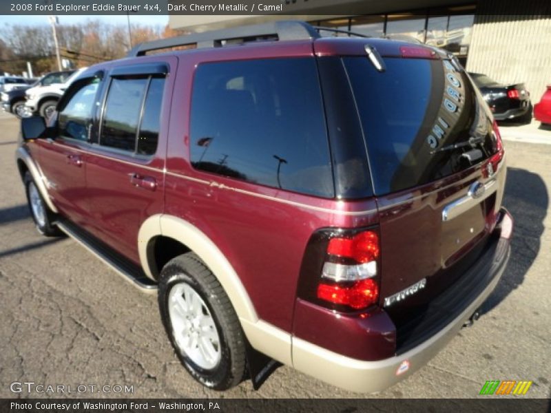 Dark Cherry Metallic / Camel 2008 Ford Explorer Eddie Bauer 4x4