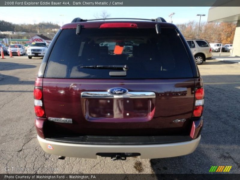 Dark Cherry Metallic / Camel 2008 Ford Explorer Eddie Bauer 4x4