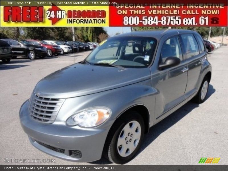 Silver Steel Metallic / Pastel Slate Gray 2008 Chrysler PT Cruiser LX