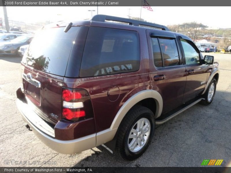 Dark Cherry Metallic / Camel 2008 Ford Explorer Eddie Bauer 4x4