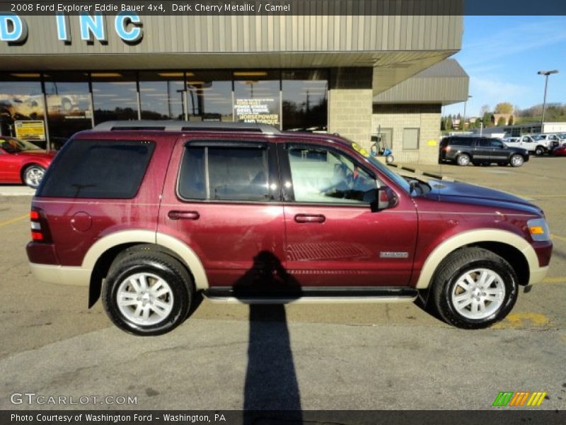 Dark Cherry Metallic / Camel 2008 Ford Explorer Eddie Bauer 4x4