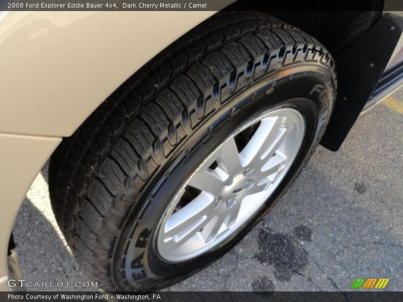 Dark Cherry Metallic / Camel 2008 Ford Explorer Eddie Bauer 4x4