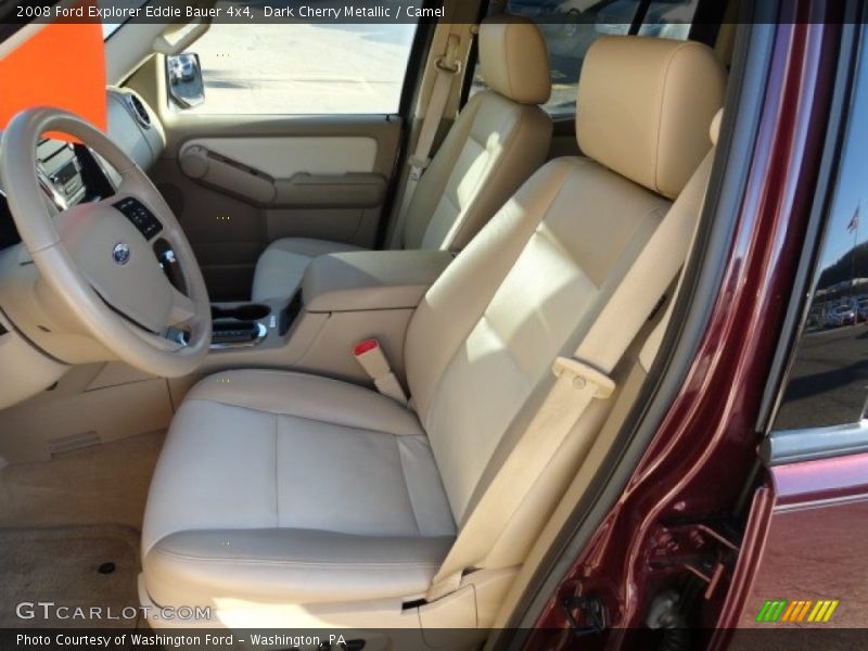 Dark Cherry Metallic / Camel 2008 Ford Explorer Eddie Bauer 4x4