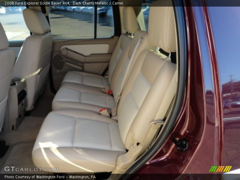 Dark Cherry Metallic / Camel 2008 Ford Explorer Eddie Bauer 4x4