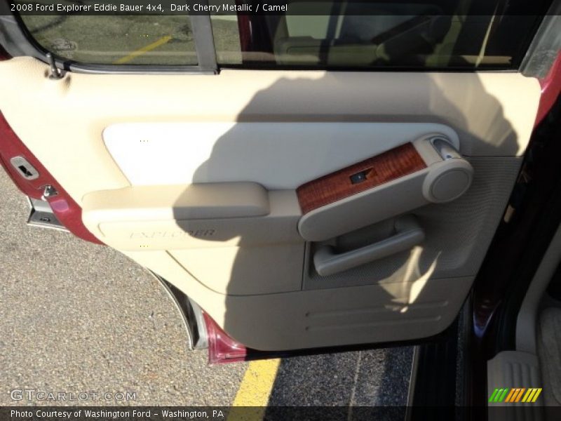 Dark Cherry Metallic / Camel 2008 Ford Explorer Eddie Bauer 4x4