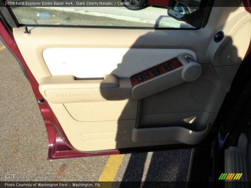 Dark Cherry Metallic / Camel 2008 Ford Explorer Eddie Bauer 4x4