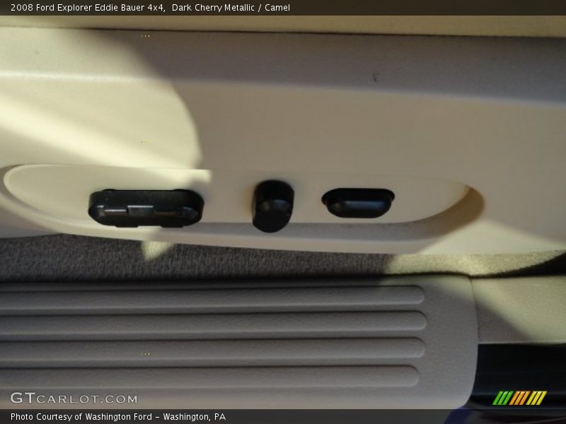 Dark Cherry Metallic / Camel 2008 Ford Explorer Eddie Bauer 4x4