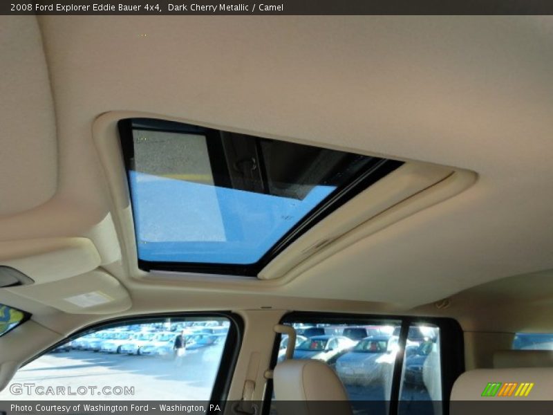 Dark Cherry Metallic / Camel 2008 Ford Explorer Eddie Bauer 4x4