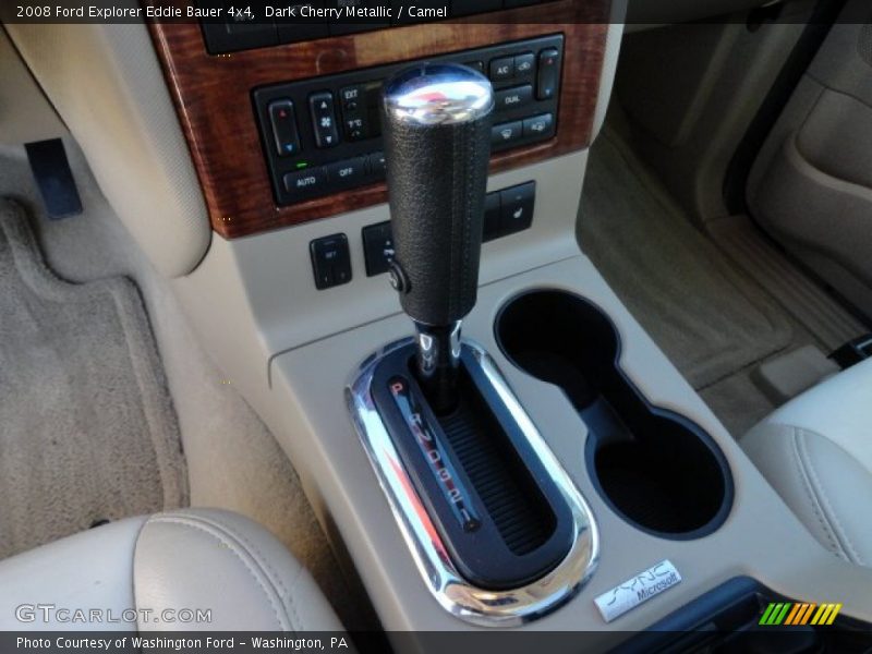 Dark Cherry Metallic / Camel 2008 Ford Explorer Eddie Bauer 4x4