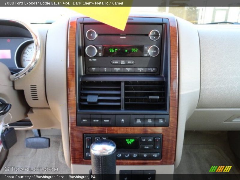 Dark Cherry Metallic / Camel 2008 Ford Explorer Eddie Bauer 4x4