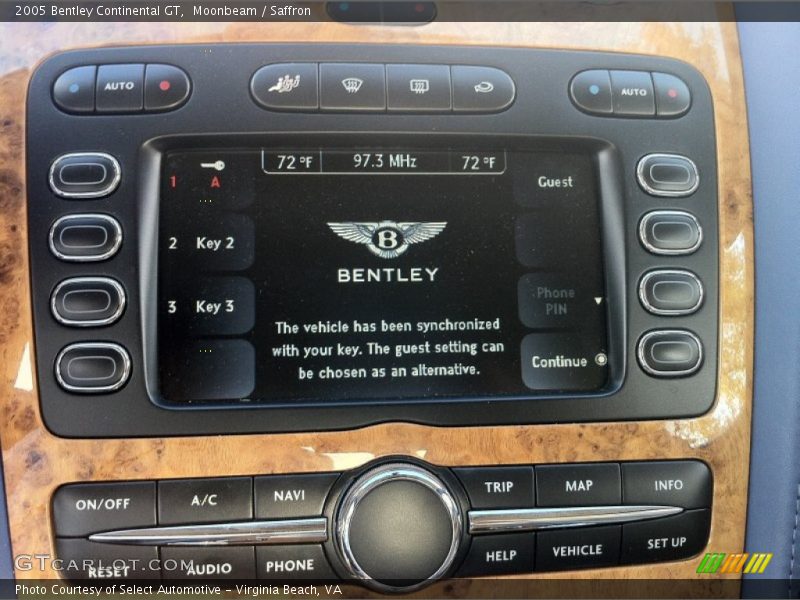 Moonbeam / Saffron 2005 Bentley Continental GT