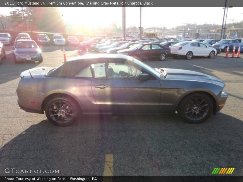 Sterling Gray Metallic / Charcoal Black 2011 Ford Mustang V6 Premium Convertible