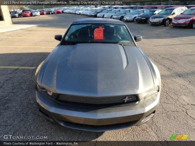 Sterling Gray Metallic / Charcoal Black 2011 Ford Mustang V6 Premium Convertible