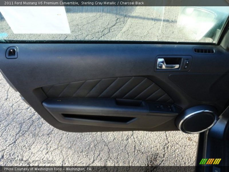 Sterling Gray Metallic / Charcoal Black 2011 Ford Mustang V6 Premium Convertible