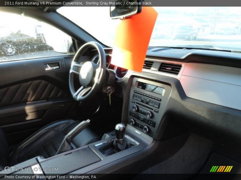 Sterling Gray Metallic / Charcoal Black 2011 Ford Mustang V6 Premium Convertible