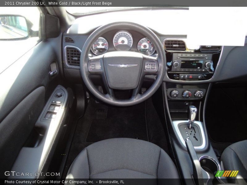 White Gold / Black/Light Frost Beige 2011 Chrysler 200 LX