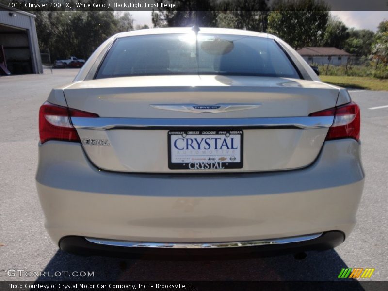 White Gold / Black/Light Frost Beige 2011 Chrysler 200 LX