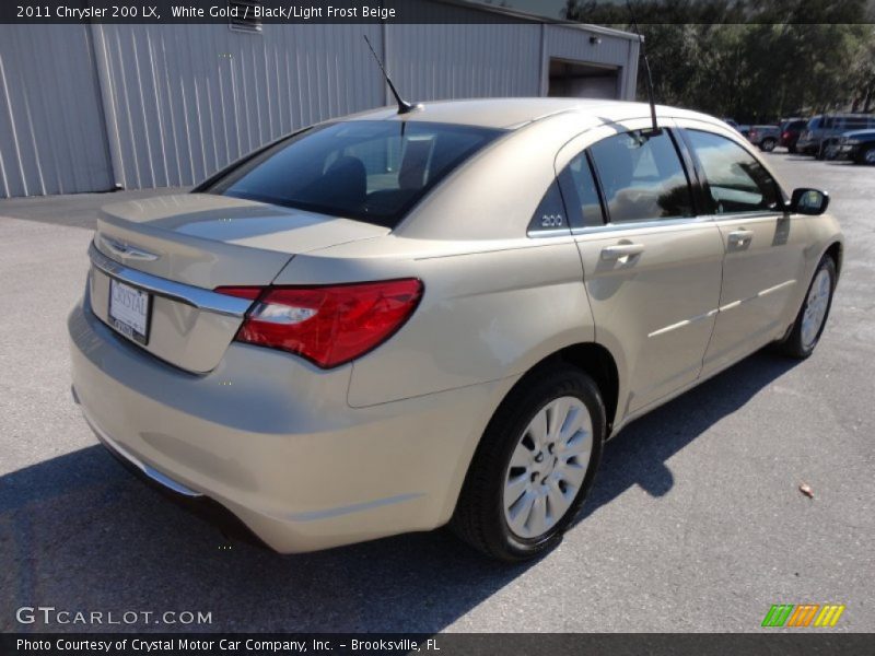 White Gold / Black/Light Frost Beige 2011 Chrysler 200 LX