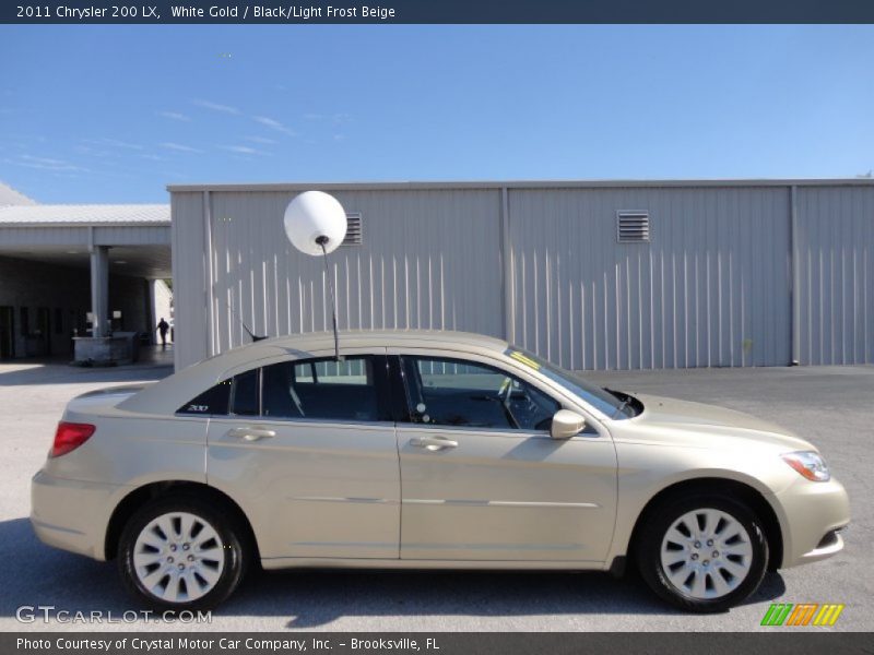 White Gold / Black/Light Frost Beige 2011 Chrysler 200 LX