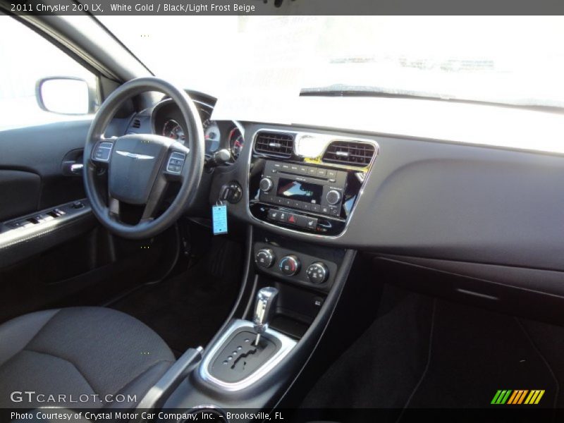 White Gold / Black/Light Frost Beige 2011 Chrysler 200 LX