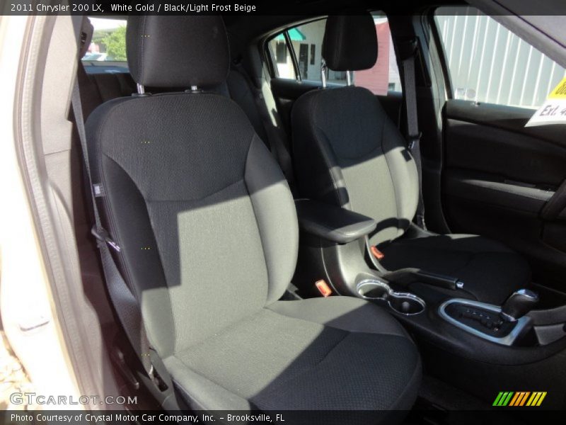 White Gold / Black/Light Frost Beige 2011 Chrysler 200 LX
