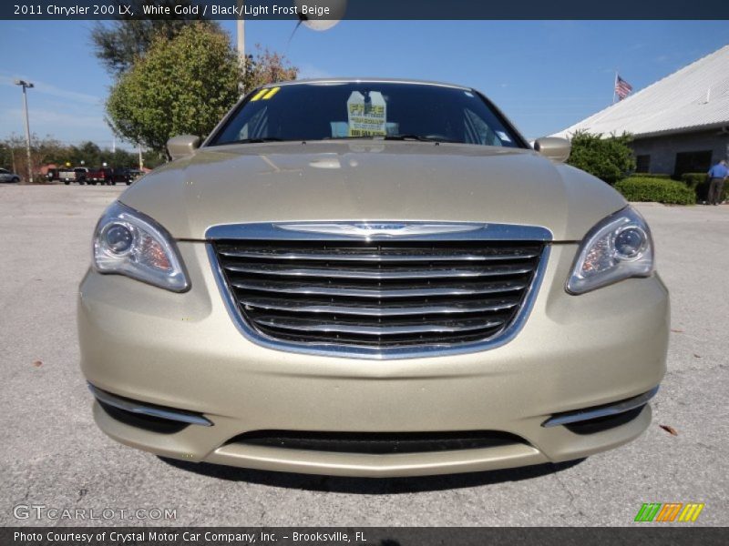 White Gold / Black/Light Frost Beige 2011 Chrysler 200 LX