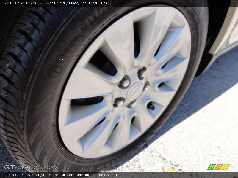 White Gold / Black/Light Frost Beige 2011 Chrysler 200 LX