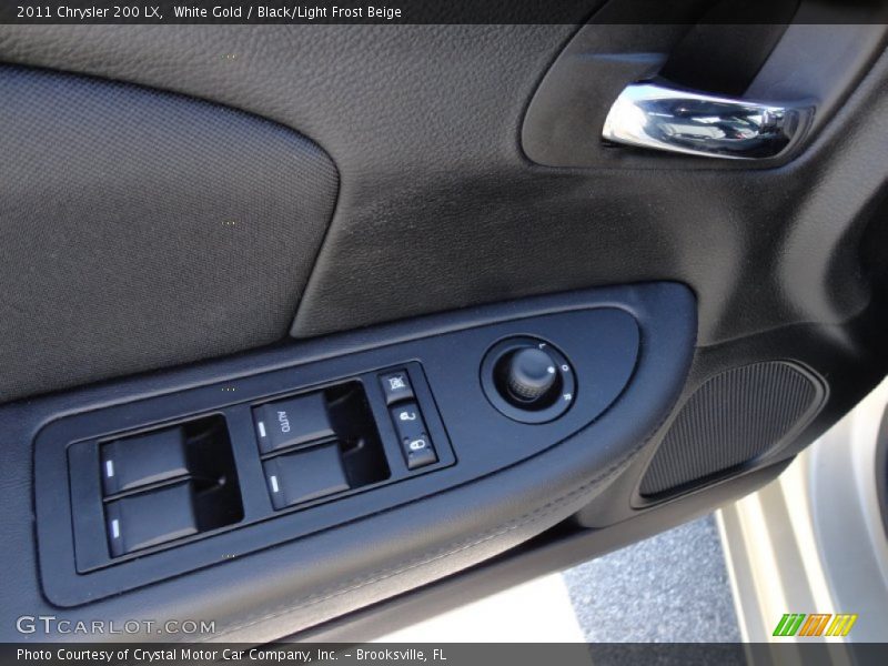 White Gold / Black/Light Frost Beige 2011 Chrysler 200 LX