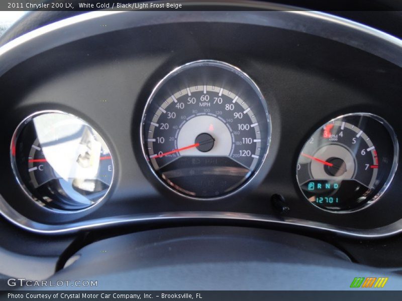 White Gold / Black/Light Frost Beige 2011 Chrysler 200 LX