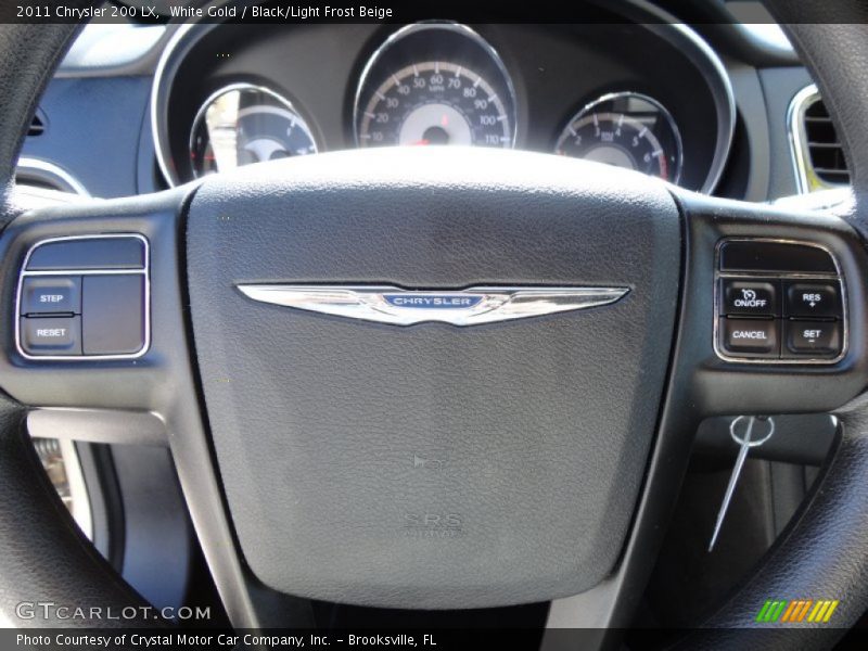 White Gold / Black/Light Frost Beige 2011 Chrysler 200 LX