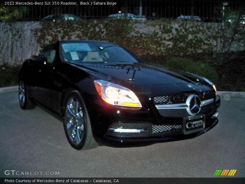 Black / Sahara Beige 2012 Mercedes-Benz SLK 350 Roadster