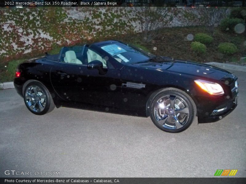 Black / Sahara Beige 2012 Mercedes-Benz SLK 350 Roadster