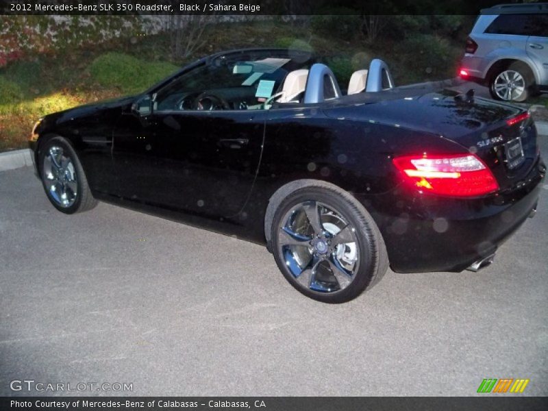 Black / Sahara Beige 2012 Mercedes-Benz SLK 350 Roadster