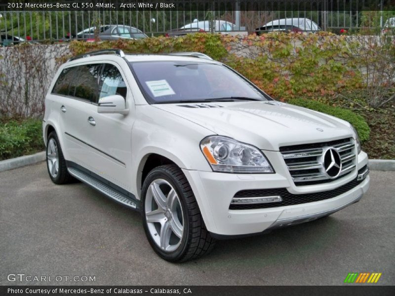 Arctic White / Black 2012 Mercedes-Benz GL 550 4Matic