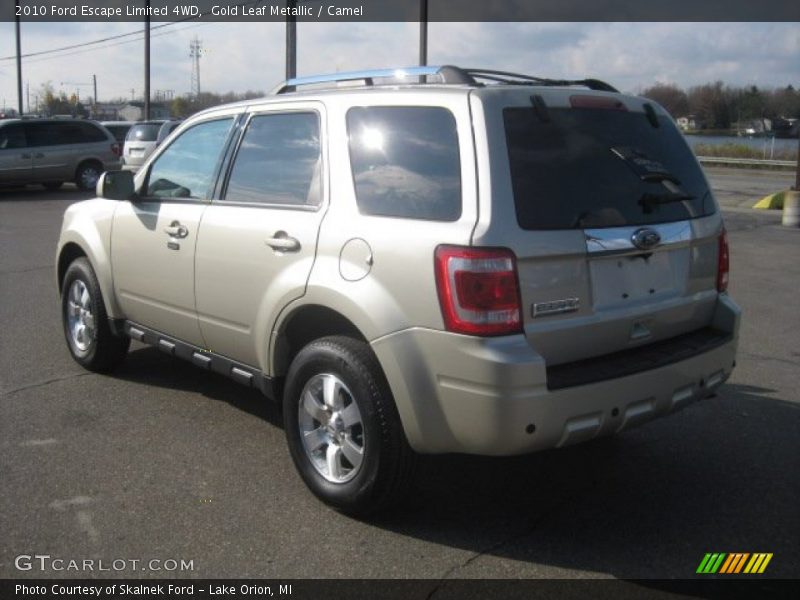 Gold Leaf Metallic / Camel 2010 Ford Escape Limited 4WD