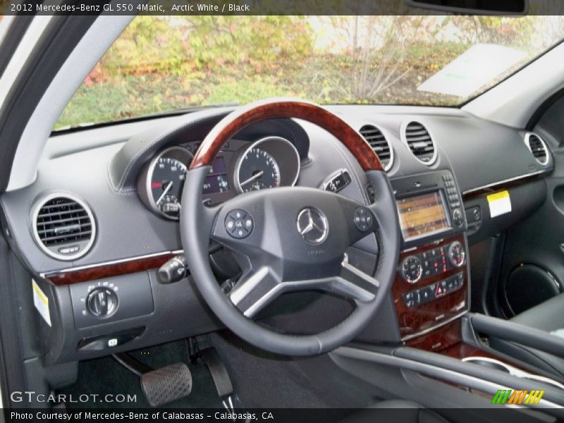 Arctic White / Black 2012 Mercedes-Benz GL 550 4Matic