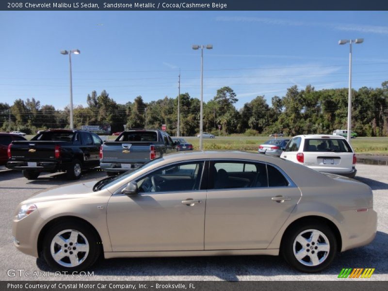 Sandstone Metallic / Cocoa/Cashmere Beige 2008 Chevrolet Malibu LS Sedan