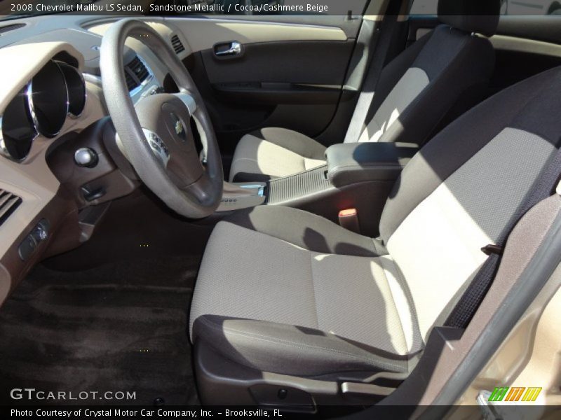 Sandstone Metallic / Cocoa/Cashmere Beige 2008 Chevrolet Malibu LS Sedan