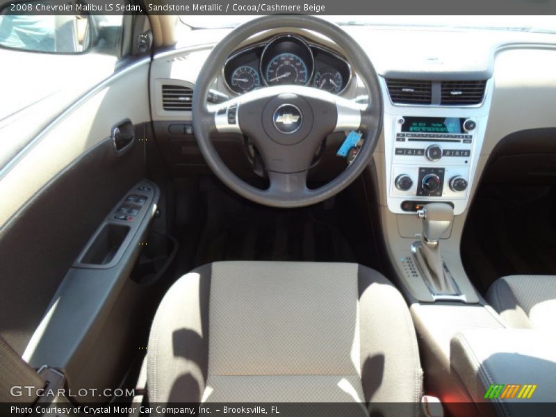 Sandstone Metallic / Cocoa/Cashmere Beige 2008 Chevrolet Malibu LS Sedan