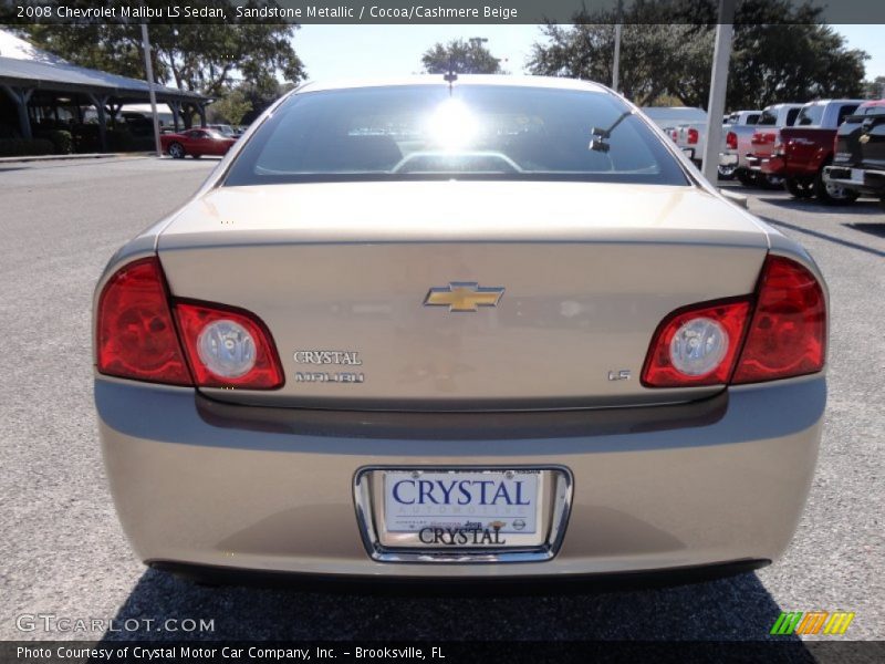 Sandstone Metallic / Cocoa/Cashmere Beige 2008 Chevrolet Malibu LS Sedan
