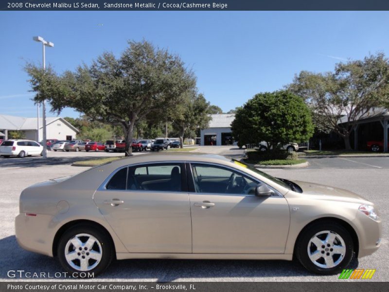 Sandstone Metallic / Cocoa/Cashmere Beige 2008 Chevrolet Malibu LS Sedan