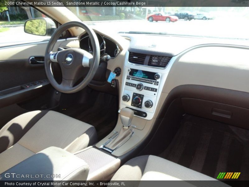 Sandstone Metallic / Cocoa/Cashmere Beige 2008 Chevrolet Malibu LS Sedan