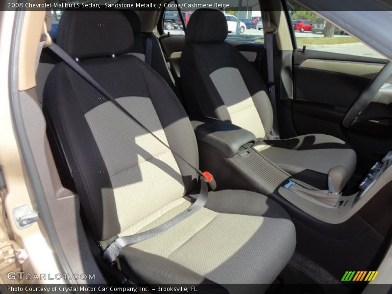 Sandstone Metallic / Cocoa/Cashmere Beige 2008 Chevrolet Malibu LS Sedan