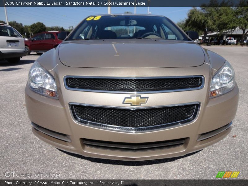Sandstone Metallic / Cocoa/Cashmere Beige 2008 Chevrolet Malibu LS Sedan