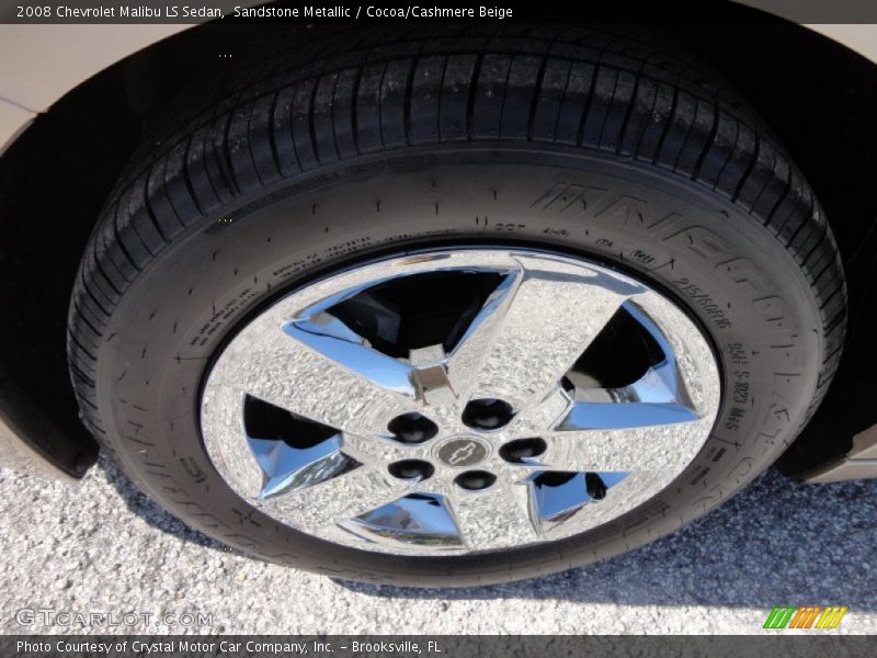 Sandstone Metallic / Cocoa/Cashmere Beige 2008 Chevrolet Malibu LS Sedan