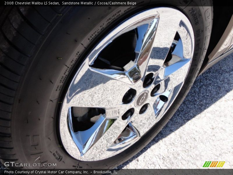 Sandstone Metallic / Cocoa/Cashmere Beige 2008 Chevrolet Malibu LS Sedan