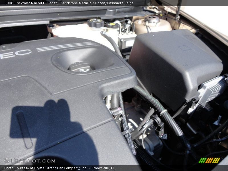 Sandstone Metallic / Cocoa/Cashmere Beige 2008 Chevrolet Malibu LS Sedan