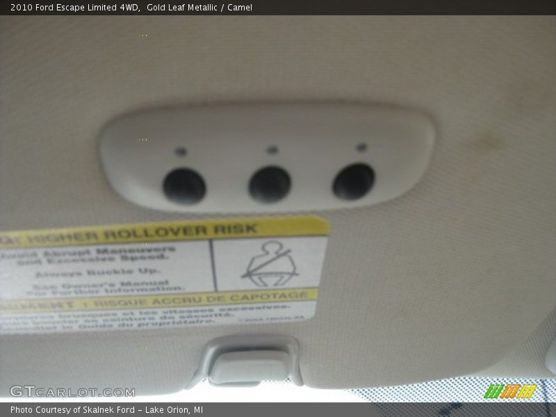 Gold Leaf Metallic / Camel 2010 Ford Escape Limited 4WD