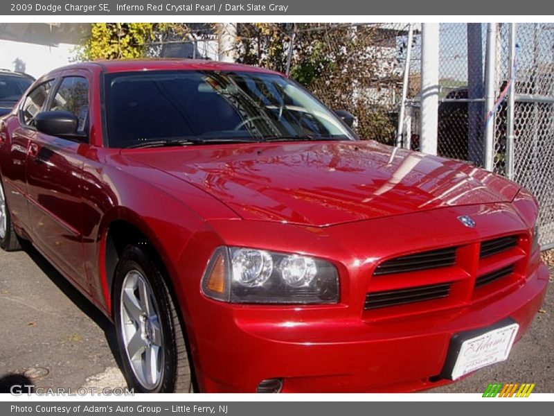 Inferno Red Crystal Pearl / Dark Slate Gray 2009 Dodge Charger SE